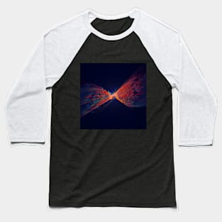 Abstract Splatter Flow Baseball T-Shirt